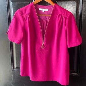 Trina Turk Zip Up Blouse